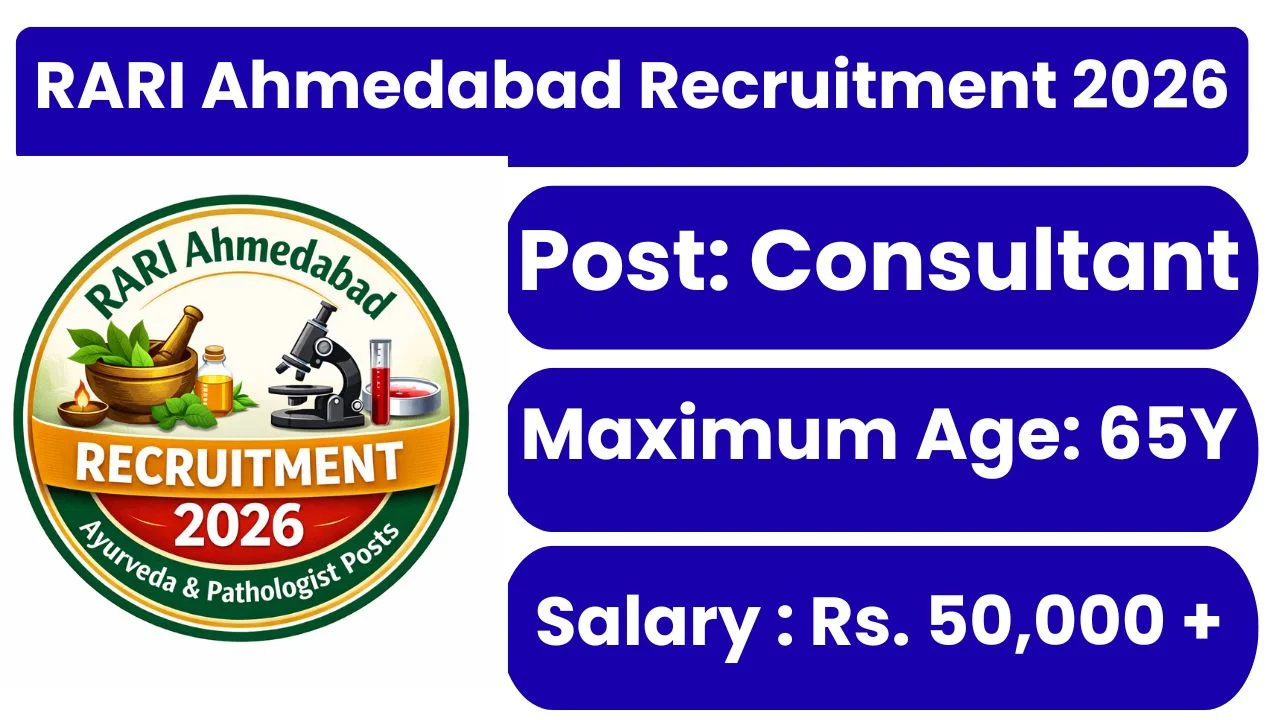 RARI Ahmedabad Recruitment 2026